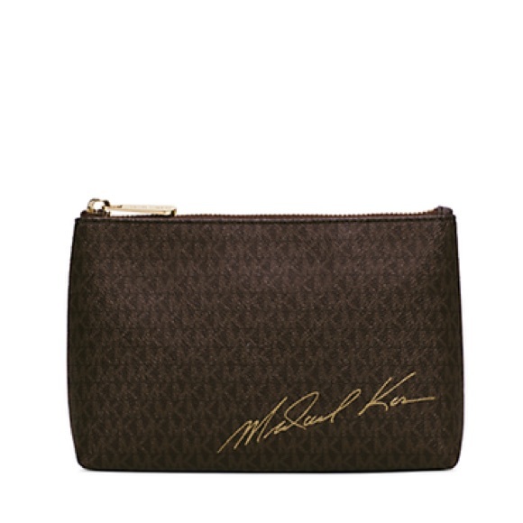 Michael Kors Handbags - MICHAEL KORS SIGNATURE LOGO POUCH